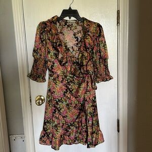 Women’s TopShop Floral Wrap Dress